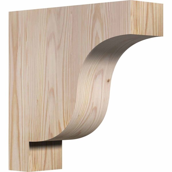 Ekena Millwork Newport Smooth Corbel, Douglas Fir, 3 1/2"W x 12"D x 12"H COR04X12X12NEW00SDF - main